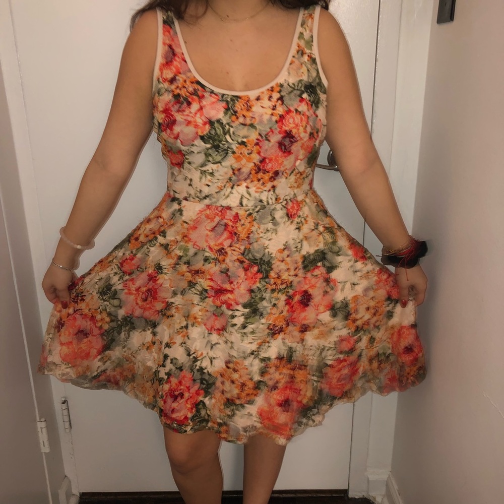 Mini floral dress